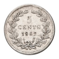 5 Cent 1862 Willem III Pr-
