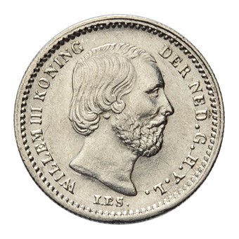 5 Cent 1869 Willem III ZFr+