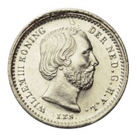 5 Cent 1876 Willem III Pr+
