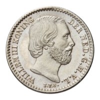 10 Cent 1880 Willem III ZFr+