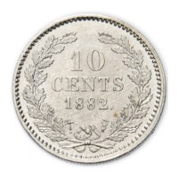 10 Cent 1882 Willem III Pr+