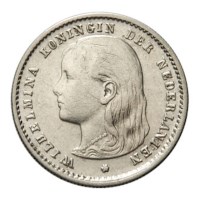 10 Cent 1896 Wilhelmina ZFr