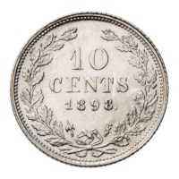 10 Cent 1898 Wilhelmina Pr-
