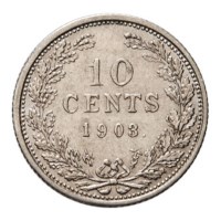 10 Cent 1903 Wilhelmina ZFr+