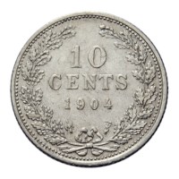 10 Cent 1904 Wilhelmina ZFr-