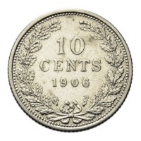 10 Cent 1906 Wilhelmina ZFr