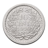 10 Cent 1910 Wilhelmina Pr