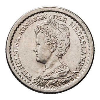 10 Cent 1913 Wilhelmina Pr-