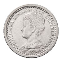 10 Cent 1921 Wilhelmina ZFr+