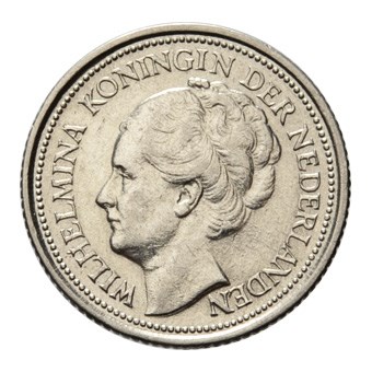 10 Cent 1934 Wilhelmina ZFr+