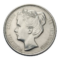 25 Cent 1906 Wilhelmina Pr