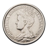 25 Cent 1918 Wilhelmina ZFr 