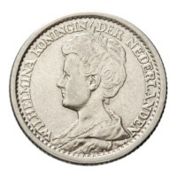 25 Cent 1925 Wilhelmina ZFr