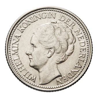 25 Cent 1939 Wilhelmina ZFr-