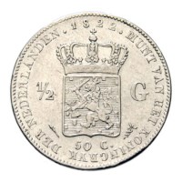 1/2 gulden 1822 Willem I Pr-