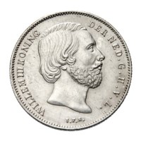 1/2 Gulden 1861 Willem III Pr