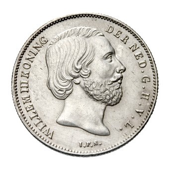 1/2 Gulden 1861 Willem III Pr