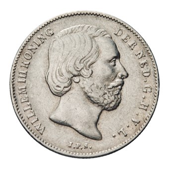 1/2 Gulden 1861 Willem III ZFr