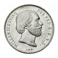 1/2 Gulden 1864 Willem III Pr-