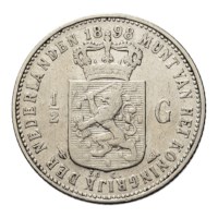 1/2 Gulden 1898 Wilhelmina ZFr-
