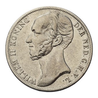 1 Gulden 1847 Willem II ZFr-