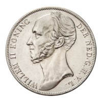 1 Gulden 1848 Willem II Pr-