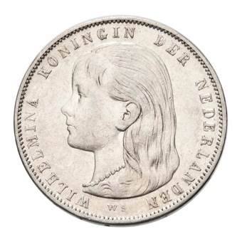1 Gulden 1897 Wilhelmina ZFr