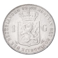 1 Gulden 1908 Wilhelmina Pr-