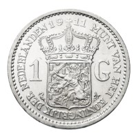 1 gulden 1911 Wilhelmina Pr+