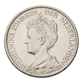 1 Gulden 1911 Wilhelmina Pr- 
