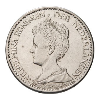 1 Gulden 1913 Wilhelmina Pr-