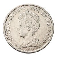 1 Gulden 1914 Wilhelmina Pr-