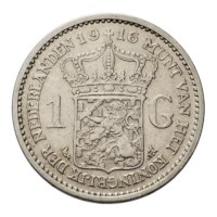 1 Gulden 1916 Wilhelmina ZFr -