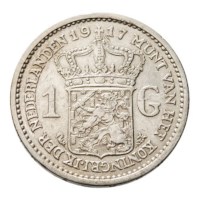 1 Gulden 1917 Wilhelmina ZFr-