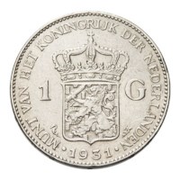 1 Gulden 1931 Wilhelmina ZFr
