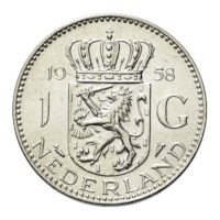 1 Gulden 1958 Juliana Pr+
