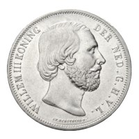 2 1/2 gulden 1851 Willem III Pr+