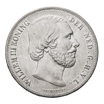 2 1/2 gulden 1854 Willem III Pr
