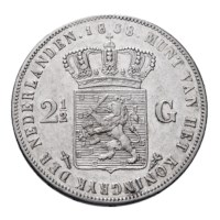 2 1/2 gulden 1858 Willem III Pr-