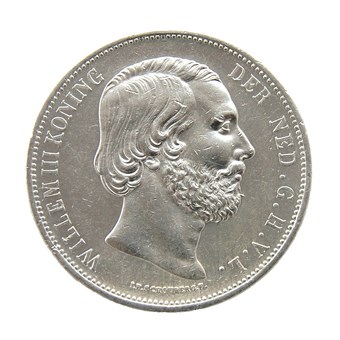 2 1/2 gulden 1866 Willem III Pr-