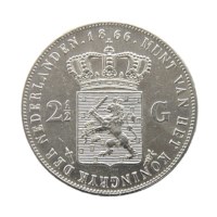 2 1/2 gulden 1866 Willem III Pr-