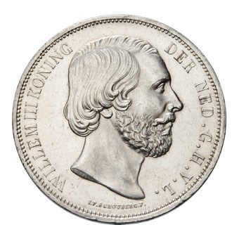 2 1/2 Gulden 1869 Willem III Pr+