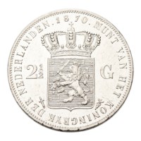 2 1/2 Gulden 1870 Willem III Pr