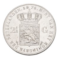 2 1/2 Gulden 1874 Willem III ZFr
