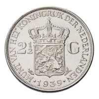2 1/2 gulden 1939 Wilhelmina ZFr