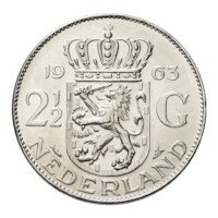 2 1/2 Gulden 1963 Juliana Pr