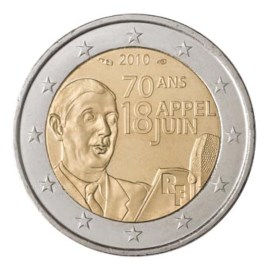 France 2 Euro "De Gaulle" 2010