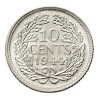 10 Cent 1944 EP Wilhelmina FDC