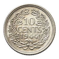 10 Cent 1944EP Wilhelmina FDC-