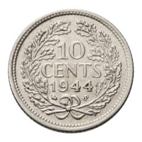10 Cent 1944 ES Wilhelmina ZFr